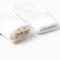 Women's mittens minku, white color, 24 cm