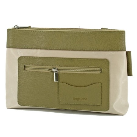 Women's bag B2823-02140, green color, genuine leather, 36x7x40 cm-2