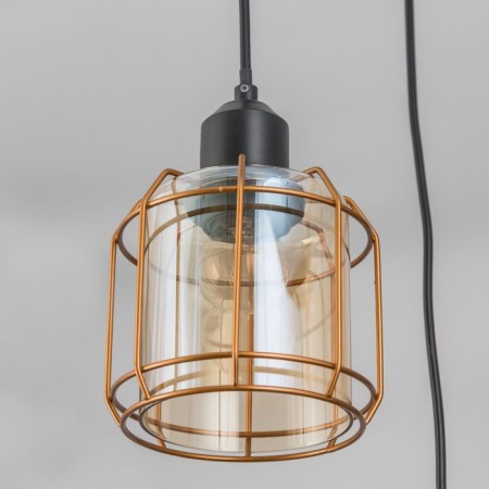 Suspended Citilux “Taverna” CL542232, 26x26x120 cm, 3x75W, E27, Black Color Black-6