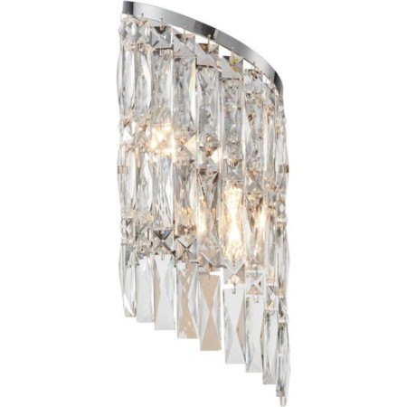 Wall lamp STILFORT 2176/09/02W SApparo, 2x40W, E14, 200x200x430 mm, chromium color-1
