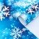 Glossy packaging paper "Snowflakes", 70 x 100 cm, 1 sheet