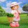 Garden figure "Girl Lisa with a basket" 40x18x13cm