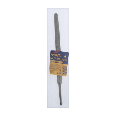 Tundra file, trihedral, steel U10, without a handle, No. 2, 150 mm-3