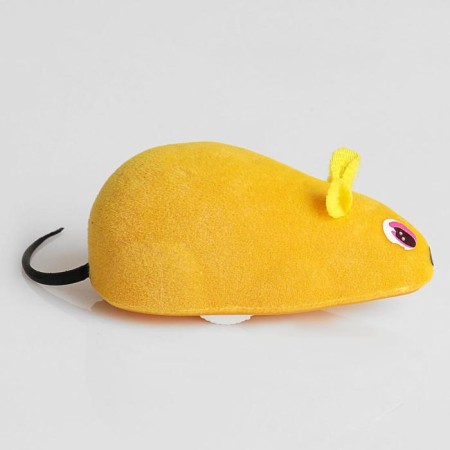 Clockwork mouse, 7 cm, yellow-1
