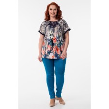 Women's pants, size 52, blue color