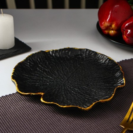 Fruit dish of the share "Link", 20 × 19 cm, black color-1
