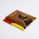 Gift set: 2 covers for passport, brown/yellow color