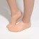 Socks for pedicure, silicone, 18 × 10 cm, size S, beige color