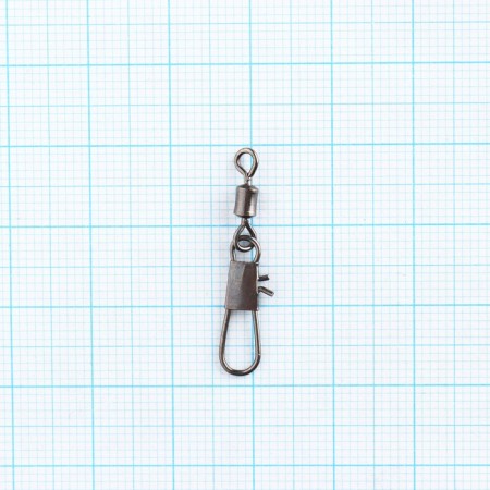 Вертлюг с застежкой Волжанка Rolling Swivel With Interlock Snap № 6х2, тест 12 кг, 10 шт-1