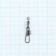 Вертлюг с застежкой Волжанка Rolling Swivel With Interlock Snap № 6х2, тест 12 кг, 10 шт
