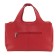 Bag women, genuine leather, red 36x10x33 cm