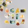Stickers for creativity "Wealth" embossing gold set 48 pcs 9x7x0.8 cm