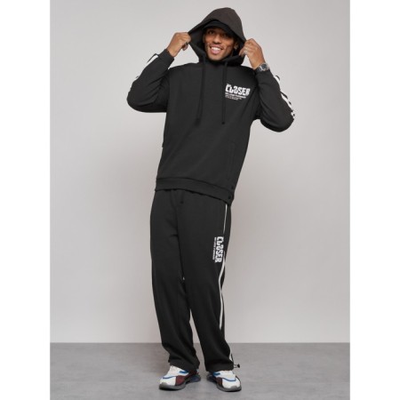 Sports suit men's, size 52, black color-4