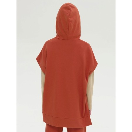 Sleeveless sweatshirt for girls Pelican, height 128 cm, Terracotta color-2