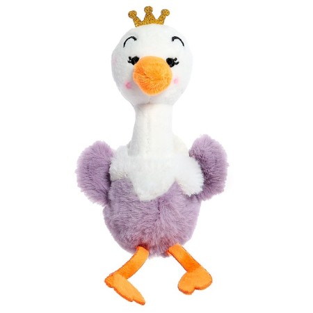 Soft toy "Swan", on a key fob, color mix-5