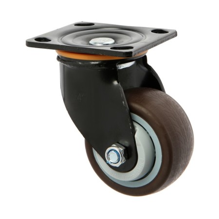 Wheel for transport trolleys rotary tundra, D = 100 mm, on the site, TPR coating