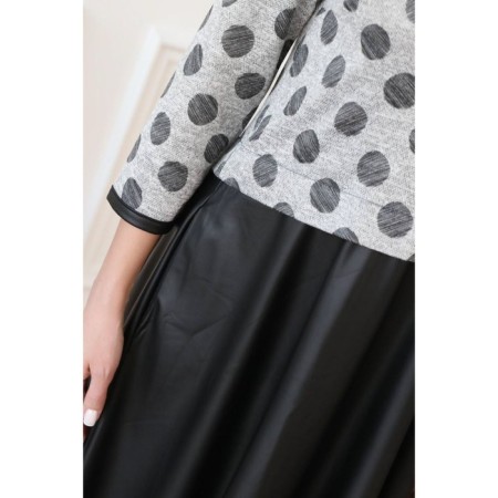 Women's dress, size 42, gray color-5