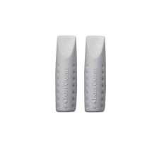Lastik 2 pcs. Faber-Castell synthetics Grip 2001 (cap) gray