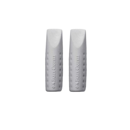 Lastik 2 pcs. Faber-Castell synthetics Grip 2001 (cap) gray