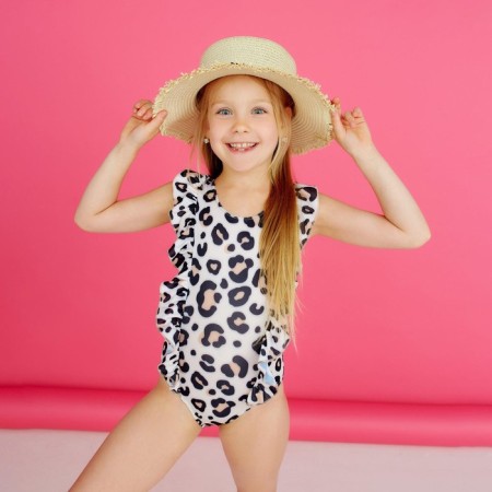 Baby swimsuit KAFTAN "Leopard", height 122-128 (34)