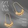 Earrings Metal "Pins" bunches, color gold