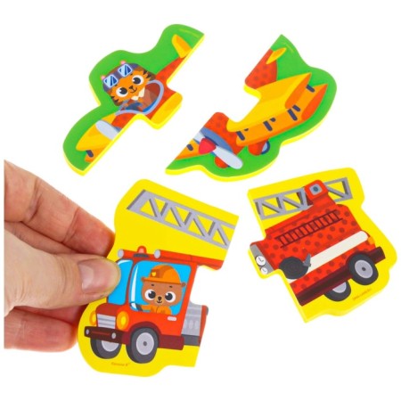 Soft puzzle for babies "Transport", 5 puzzles, crumb I-5