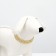 Collar - half -storage three -row, 40 cm, wire thickness 2 mm, golden