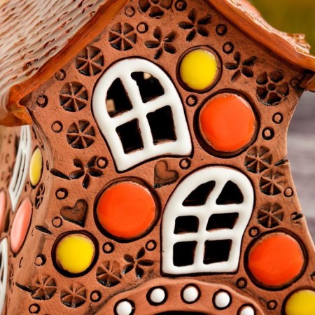 Aroma lace house "Carousel", 14 cm, handmade, mix-3