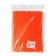 Decorative overlays on the knitting needles of a motorcycle, 23 × 0.5 cm, orange, set 72 pcs