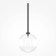 Suspension lamp Maytoni Mod172PL-01B, 1xG4, 20W, 20x20x381.3 cm, Black Color Black