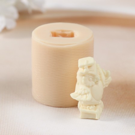 Silicone Mold "Scientific Owl No. 2" 4x4.2x4.2 cm-1