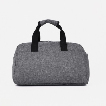 Sports bag with lightning, 3 outer pockets, long belt, gray color-1