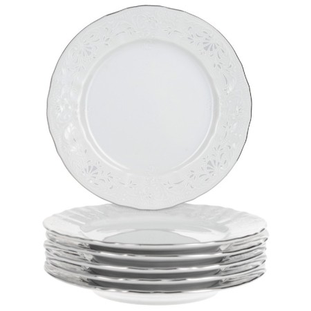 Dessert plate bernadotte, decor "Decol, Platinum layering", 17 cm
