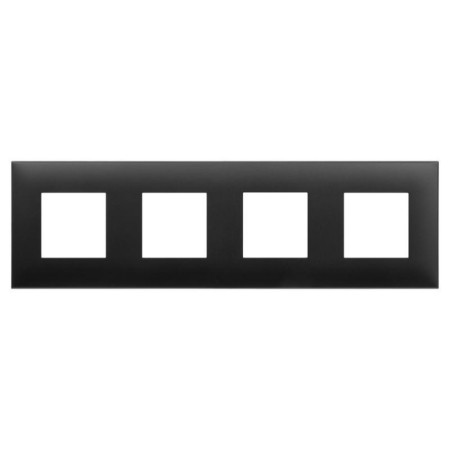Frame for the outlet/switch DKC 4412908 ArtLEBEDEV Avanti, black matte color