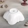 Porcelain salad Magistro "Blanche. Figure square ”, 1.35 l, 18 × 18 cm, white color