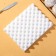 Mat for drying flowers from the mastic of the share, 24.5 × 19 × 2.5 cm, white color