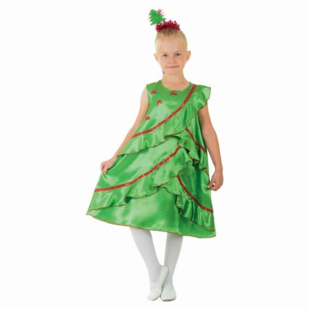 Carnival costume "Atlase Christmas tree", dress, rim, p. 30, height 116 cm