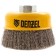 Denzel Ushm brush, 100 mm, M14, cup, twisted stainless wire 0.3 mm