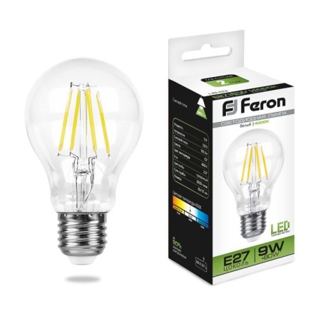 LED LED Feron, E27, 9 W, 175-265 V, white light