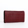 Women's wallet on the button, red color