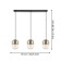 Suspended ceiling lamp Maryvilla, 3x40W E27