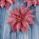 Decoration Christmas tree "delicate flower" (set of 3 pcs) 10 cm, pink