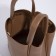 Bag Women's Tout with zipper, brown color