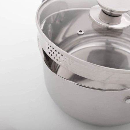 Magistro tefida stainless steel pan, 3.5 l, lid-durglog, plum nose, capsule, silicone handles-2