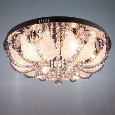Люстра Светогор "Бутл" 8х60Вт Е27  LED подсветка хром 60х60см