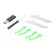 A quadrocopter radio -controlled Skydrone works on the battery, the color is green