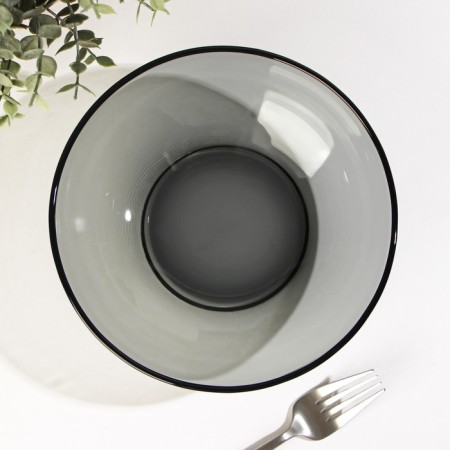Basilico salad. Lava Grey, 800 ml, d = 20 cm, gray color-1