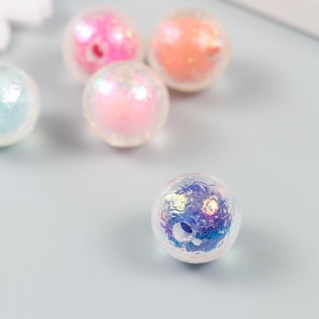 Busina for creativity plastic "Ball of color inside" mix 1.6x1.6x1.6 cm-2