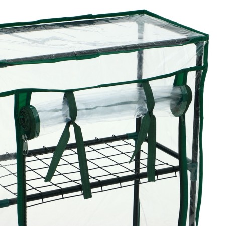 Greenhouse-string 3 shelves (mesh) 46*24*80 cm, PVC film, met. Pipe D-12 mm-11