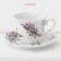 Service Porcelain Tea Daulay "Lavender", 12 items: 6 cups 220 ml, 6 saucer d = 14 cm